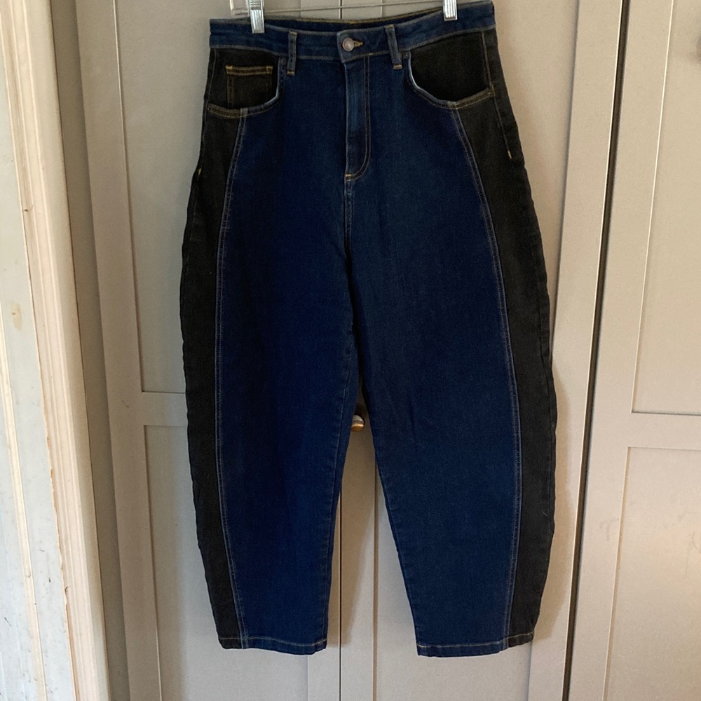 Ruti two tone barrel Jeans